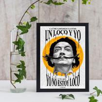 Quadro Salvador Dalí UnLoco 24x18cm - com vidro