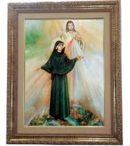 Quadro Santa Faustina Kowalska, Mod. 03, 53x43cm. Angelus Quadro Santa Faustina Kowalska, Mod. 03, 53x43cm. Angelus