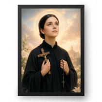 Quadro Santa Gemma Galgani Jovem e Delicada 30x42cm