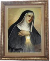 Quadro Santa Juliana Falconieri, Mod. 01, 53x43cm. Angelus Quadro Santa Juliana Falconieri, Mod. 01, 53x43cm. Angelus