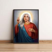Quadro Santa Lady Gaga 531 - Loja do Batata