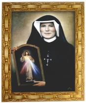 Quadro Santa Maria Faustina Kowalska, 02, 30x25cm. Angelus