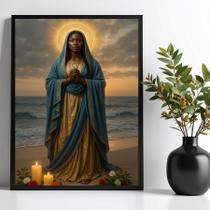 Quadro Santa Sara Kali - Praia Velas 24X18Cm