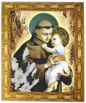 Quadro Santo Antônio de Pádua, Mod. 01, Tam.30x25cm. Angelus Quadro Santo Antônio de Pádua, Mod. 01, Tam.30x25cm. Angelus