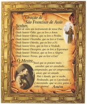 Quadro São Francisco Assis, oração, Mod.08, 30x25cm. Angelus