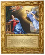 Quadro São Gabriel Arcanjo, com oração, 05, 30x25cm. Angelus