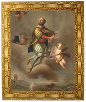 Quadro São Isidoro, Mod. 02, med. 30x25cm. Angelus Quadro São Isidoro, Mod. 02, med. 30x25cm. Angelus