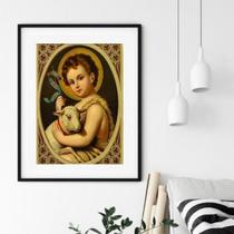 Quadro São João Batista - 60X48 Cm 45X34Cm