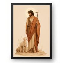 Quadro São João Batista Minimalista Premium 15x21cm Quadro São João Batista Minimalista Premium 15x21cm