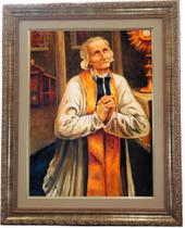 Quadro São João Maria Vianney, Mod. 05, Tam.53x43cm. Angelus Quadro São João Maria Vianney, Mod. 05, Tam.53x43cm. Angelus