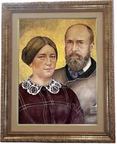 Quadro São Luiz E Santa Zélia, Mod. 02, Tam.53x43cm. Angelus Quadro São Luiz E Santa Zélia, Mod. 02, Tam.53x43cm. Angelus