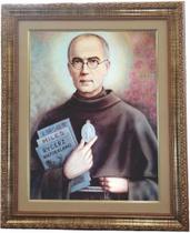 Quadro São Maximiliano Maria Kolbe, M.01,med.53x43cm Angelus