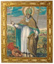 Quadro São Patrício, Mod. 03, Med. 30x25cm. Angelus Quadro São Patrício, Mod. 03, Med. 30x25cm. Angelus