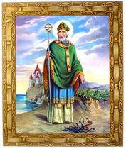 Quadro São Patrício, Mod. 04, Med. 30x25cm. Angelus Quadro São Patrício, Mod. 04, Med. 30x25cm. Angelus