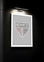 Quadro São Paulo Campeão com Vidro e Moldura Branca Tam:A4 Quadro São Paulo Campeão com Vidro e Moldura Branca Tam:A4