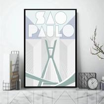 Quadro São Paulo City - Ponte Estaiada 24X18Cm Quadro São Paulo City - Ponte Estaiada 24X18Cm