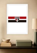 Quadro São Paulo FC com Vidro e Moldura Branca Tam:A4 Quadro São Paulo FC com Vidro e Moldura Branca Tam:A4