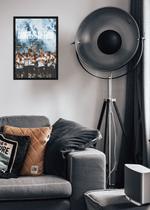 Quadro São Paulo FC Paixão com Vidro e Moldura Preta Tam:A4 Quadro São Paulo FC Paixão com Vidro e Moldura Preta Tam:A4