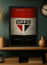 Quadro São Paulo FC SPFC Com Vidro e Moldura Tamanho:21cm x 30cm (A4)