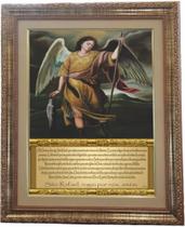 Quadro São Rafael, Com Oração, Mod. 01, Tam.53x43cm. Angelus Quadro São Rafael, Com Oração, Mod. 01, Tam.53x43cm. Angelus