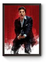 Quadro Scarface Poster Moldurado