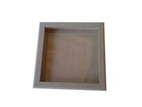 Quadro Scrapbook 21x21 com Vidro Mdf 6mm Madeira