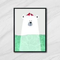 Quadro Sea Bear 33x24cm - com vidro