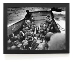 Quadro Segunda Guerra Mundial Foto Ataque Dia D História Quadro Segunda Guerra Mundial Foto Ataque Dia D História