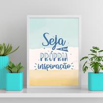 Quadro Seja Sua Própria Inspiração 33X24Cm Moldura Preta