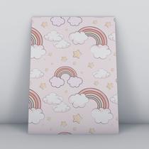 Quadro sem moldura arco-iris as nuvens Fundo-Infantil-069-M2 Quadro sem moldura arco-iris as nuvens Fundo-Infantil-069-M2
