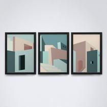Quadro sem moldura Arquitetura Abstrata 12