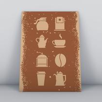 Quadro sem moldura Café 13 M2