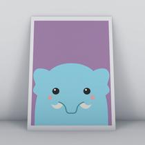 Quadro sem moldura elefantinho ilustração Ilustra-ao-65-M2