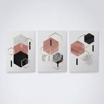 Quadro sem moldura formas geometricas Conjunto12 Quadro sem moldura formas geometricas Conjunto12