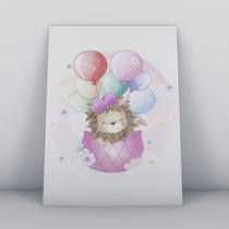 Quadro sem moldura leãozinha de laço Ilustra-ao-54-M2 Quadro sem moldura leãozinha de laço Ilustra-ao-54-M2