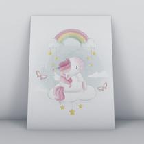 Quadro sem moldura unicornio Ilustra-ao-42-M2 Quadro sem moldura unicornio Ilustra-ao-42-M2