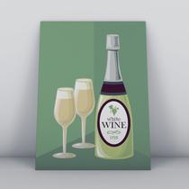 Quadro sem moldura Vinho 42 M2 Quadro sem moldura Vinho 42 M2