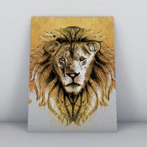 Quadro sem molduraface tigre dourada Quadro sem molduraface tigre dourada
