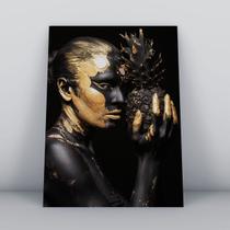 Quadro sem molduraperfil mulher negra