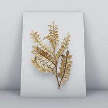 Quadro sem molduraplanta dourada