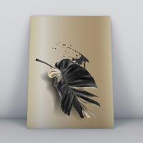 Quadro sem molduraplantas douradas conjunto
