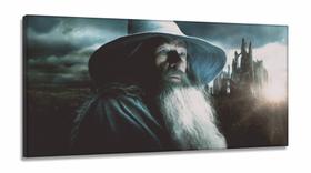 Quadro Senhor Dos Anéis Gandalf Hobbit Para Quarto em Tecido Canvas 130x60 Quadro Senhor Dos Anéis Gandalf Hobbit Para Quarto em Tecido Canvas 130x60