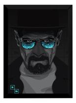 Quadro Serie Breaking Bad Heisenberg Arte Poster Moldurado