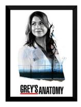 Quadro Serie Grey's Anatomy Meredith Grey Poster Moldurado Quadro Serie Grey's Anatomy Meredith Grey Poster Moldurado