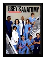 Quadro Serie Grey's Anatomy Poster Moldurado Decoração Quadro Serie Grey's Anatomy Poster Moldurado Decoração