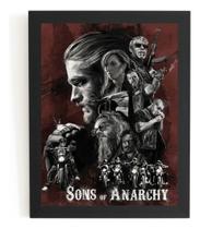 Quadro Serie Sons Of Anarchy Arte Moto Poster Moldurado