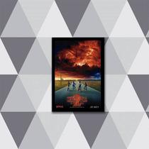 Quadro Série Stranger Things 45x34cm - com vidro Quadro Série Stranger Things 45x34cm - com vidro