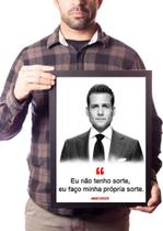 Quadro Serie Suits Frase Harvey Specter Advocacia Motivação