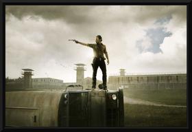 Quadro Série The Walking Dead Moldura 42x29cm
