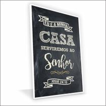 Quadro Serviremos ao Senhor Canvas Sem Vidro Quadro Serviremos ao Senhor Canvas Sem Vidro